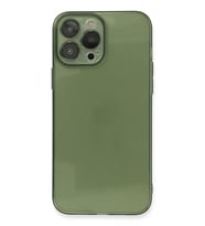Newface Apple iPhone 13 Pro Kılıf Fly Lens Silikon - Yeşil