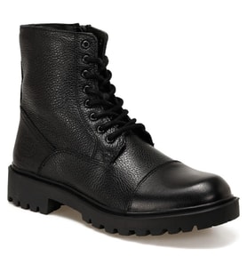 DOCKERS 229096 HAKİKİ DERİ COMFORT CASUAL ERKEK ASKER POSTAL BOT (Siyah)