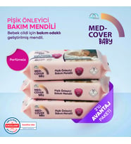 Med-Cover Baby Pişik Önleyici Bakım Mendili 50'li x 3 Avantaj Paketi