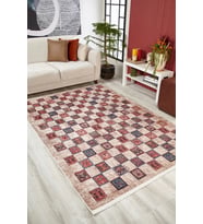 Dijital Kaymaz Yıkanabilir Geometrik Salon Halısı Mutfak Halısı Koridor Halısı Yolluk HLN1569