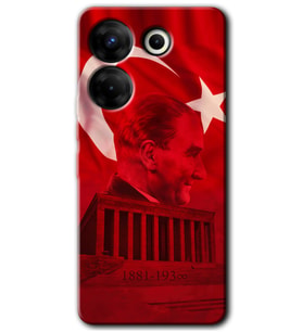 Tecno Camon 20 Pro 5G Kılıf HD Desen Baskılı Kılıf - Anıtkabir Atatürk