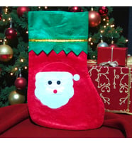 KÜÇÜK BOY 23 CM NOEL BABA ÇORABI NOEL BABA FİGÜRLÜ ÇORAP DEKOR YILBAŞI SÜSLERİ NOEL BABALI ÇORAP