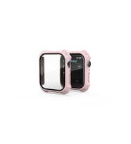 Apple Watch 7 41mm Uyumlu Tank Zırh Kasa ve Mat Görünümlü Ekran Koruyucu Zore Watch Gard 11 (Pembe)