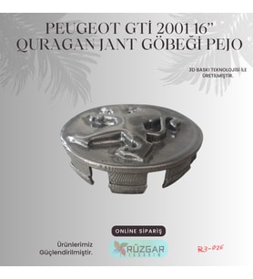 Peugeot GTİ 2001 16’’ Quragan Jant Göbeği Pejo (Açık Gri)