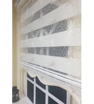 Zebra Stor Nakışlı Beyaz  Etek Dilimli STB 470