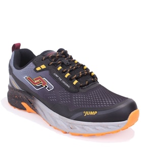 Jump 30519 Siyah Kırmızı Ortopedik Ortopedik Günlük Erkek Spor Ayakkabı