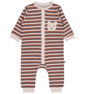 Civil Baby Çizgi Empirme 6-18 Ay Tulum - Bej