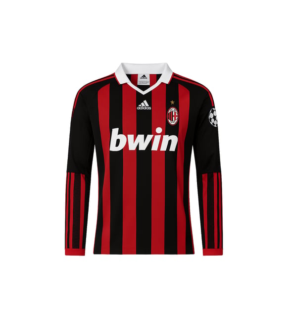 Ronaldinho Uzun Kollu Retro 09/10 AC Milan Yetişkin Futbol Forması