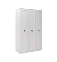 Adore Mobilya Hampton 3 Kapılı Gardırop-Mat Beyaz 103x185x52 cm (GxYxD)