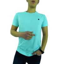 NAYKI ERKEK SIFIR YAKA PETEK SÜPREM T-SHİRT 2124 BGL-ST01016 (Mint Yeşili)