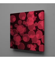 KIRMIZI DAİRELER KANVAS TABLO 170x170cm