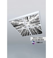 124cm X 124cm-dörtlü- Led-sıva Üstü-216watt-alçı Tavan-led Aydınlatma-avize Modelleri