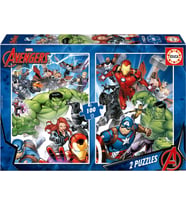 Educa 2x100 Parça Yenilmezler Erkek Çocuk Puzzle - 6-8 Yaş