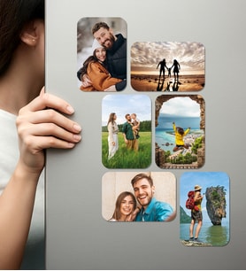 Kişiye Özel Ahşap Fotoğraflı UV Baskılı Magnet