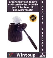#Fırça Dekoratif Tasarım Sağlam Sert Plastik Malzeme Kaliteli Banyo Aksesuarı Örgü Tuvalet Fırçası