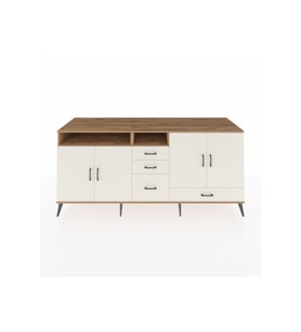 Kronos Konsol 5 Raflı 4 Çekmeceli 4 Kapaklı 220x59x99 Çam-Aytaşı/Aytaşı