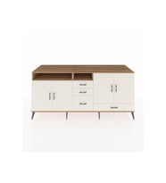 Kronos Konsol 5 Raflı 4 Çekmeceli 4 Kapaklı 220x59x99 Çam-Aytaşı/Aytaşı