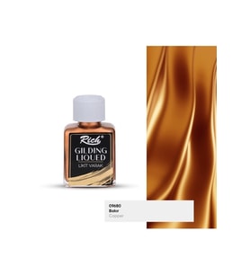 Yaldızlı Varak Likit, Bakır Rengi, 75 ml