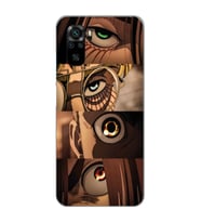 Xiaomi Redmi Note 10 / Note 10S Uyumlu Attack On Titan Tasarımlı Şeffaf Telefon Kılıfı