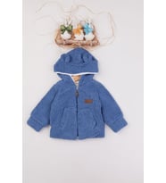 3018 Wofim Erkek Bebek Natural Welsoft Şapkalı Mont