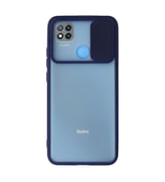 Xiaomi Redmi 9c Kılıf Palm Buzlu Kamera Sürgülü Silikon - Lacivert