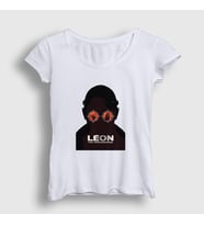 Presmono Kadın Beyaz Sight Film Leon T-Shirt 247180tt