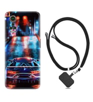 General Mobile GM 21 Pro GM 22 Pro Plus Kılıf Boyun Askılı Silikon Neon Cars 1724