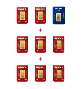 Nadir Gold 24 Ayar 10,5 Gram Külçe Altın (1 Adet 2,5 Gram Külçe Altın + 8 Adet 1 Gram Külçe Altın )