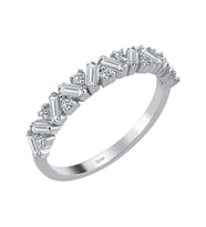 Baget Pırlanta Taşlı Venüs Yarım Tur Yüzük 0747R0086