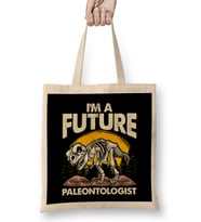 Cute I m A Future Paleontologist Dinosaur Obsessed Bez Çanta Uzun Saplı