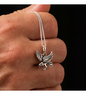Gümüş Kartal Kolye 925 Ayar Gümüş Kartal Figürlü Kolye Kartal Unisex Kolye