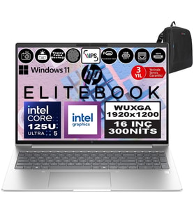 HP Elitebook 660 G11 Intel Core Ultra 5 125U Ddr5 96GB 1tb SSD Intel® Aı Boost 16" Wuxga IPS Windows 11 Pro Taşınabilir Bilgisayar 9Y7L8ETP32 + Zetta Çanta