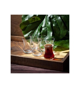 İnce Belli Çay Bardağı 125 cc 6'lı Set, Zarif ve Şık Tasarım