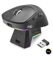 Kablosuz Rgb Mouse Şarj Standlı - Siyah MF1216B