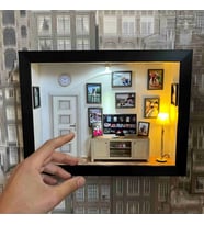 Oturma odası konsept fotoğraflı çerçeve