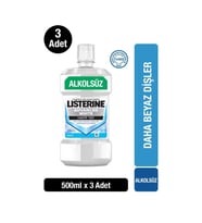 Listerine Advance White Hafif Tat Alkolsüz Ağız Bakım Suyu 500 ml x 3