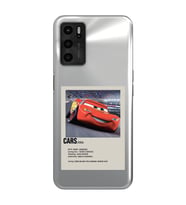 Oppo A16 Uyumlu Cars Mcqueen Desenli Şeffaf Telefon Kılıfı
