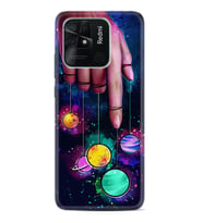 Xiaomi Redmi Note 7 8 9 Pro 10 2022 10 Pro 10S Kılıf Desenli Silikon Finger planet 1740