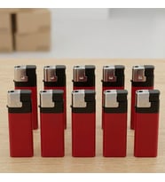 BK Kurumsal Promosyon Logolu YMN-330 I-Lighter Kırmızı Çakmak(50 Adet) – Manyetolu Siboplu Kırmızı Reklam Çakmağı