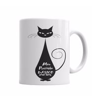 Meu Pretinho Basico Cat Kedi Kupa Bardak Porselen