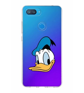 Xiaomi Mi 8 Lite Uyumlu Kapak Donald Duck Tasarımlı Şeffaf Silikon Kılıf