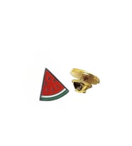Yarım Karpuz Rozeti ( Kudüs - Palestine - Filistin ) Metal Yaka Rozeti (Çok Renkli)