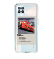 Oppo Reno 4 Lite Uyumlu Cars Mcqueen Desenli Şeffaf Telefon Kılıfı