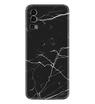 General Mobile Gm 23 Kılıf Resimli Desenli Baskılı Silikon Siyah Mermer 1299