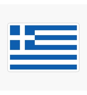 Yunanistan Greek National Bayrak Greece Sticker 18CM