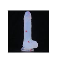 MYST COLOR Dildo Renkli Benekli Ultra Yumuşak Şeffaf Realistik Yapay Penis