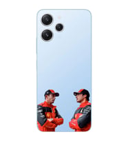 Xiaomi REDMI 12 Uyumlu Carlos Sainz ve Charles Leclerc Formula 1 Desenli Şeffaf Kılıfı