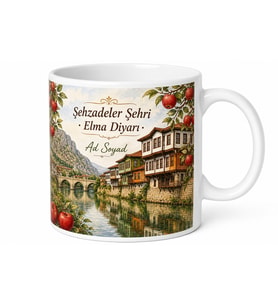 Amasya Yalıboyu Evleri Şehzadeler Şehri Elma Diyarı Nehir Kupa Bardak Hediye