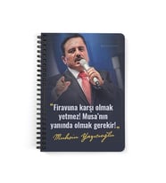 Muhsin Yazıcıoğlu Sözü Ahşap Kapaklı Defter