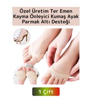 Premium Yüksek Kaliteli Ortopedik Kayma Önleyici Ter Emici Ayak Parmak Altı Desteği 1 Çift